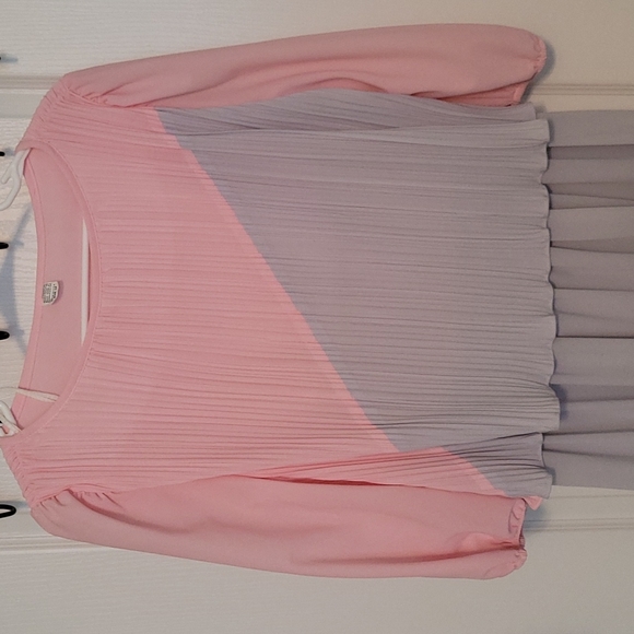 Pink/Gray Party Dress Size 12 - Picture 2 of 7